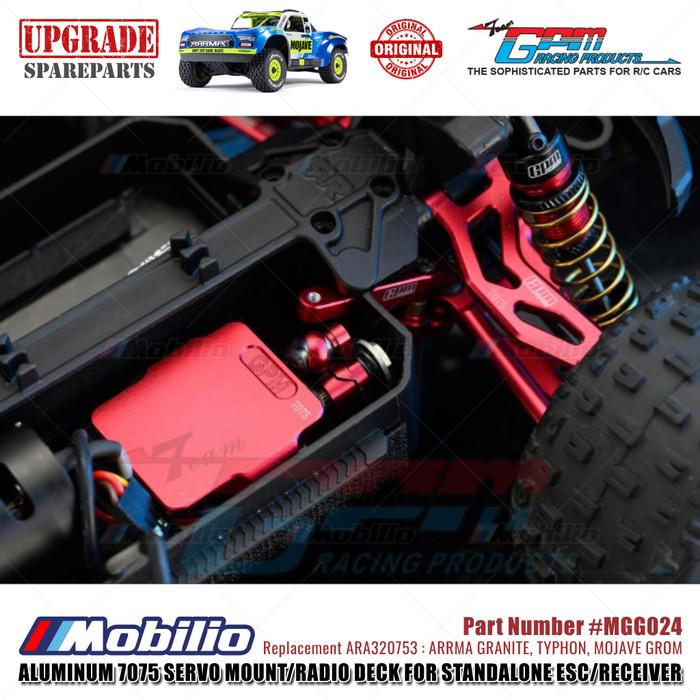 GPM Part #MGG024 Servo Mount/Radio Deck for Standalone ESC/Receiver #ARA320753 Arrma Granite Typhon Mojave Grom Mega