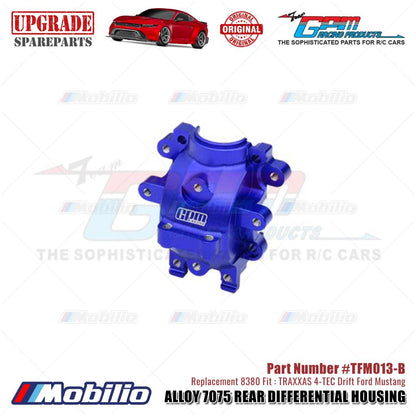 GPM Part #TFM013 Alloy Rear Differential Housing 8380 Traxxas 4-TEC Drift Ford Mustang