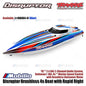 Traxxas 106064-4 Disruptor Brushless 4s Boat dengan Rapid Right Motor Outrunner Brushless RTR Kontrol Jarak Jauh untuk Air - Control
