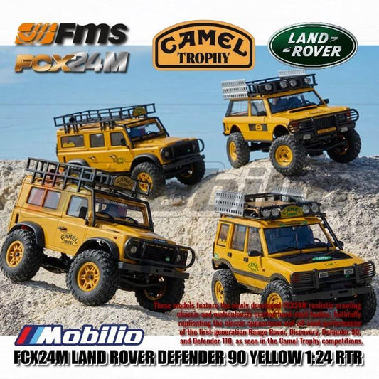 FCX24M Land Rover Camel Trophy Edition Defender 90 Discovery Range Rover Defender 110 Rc RTR