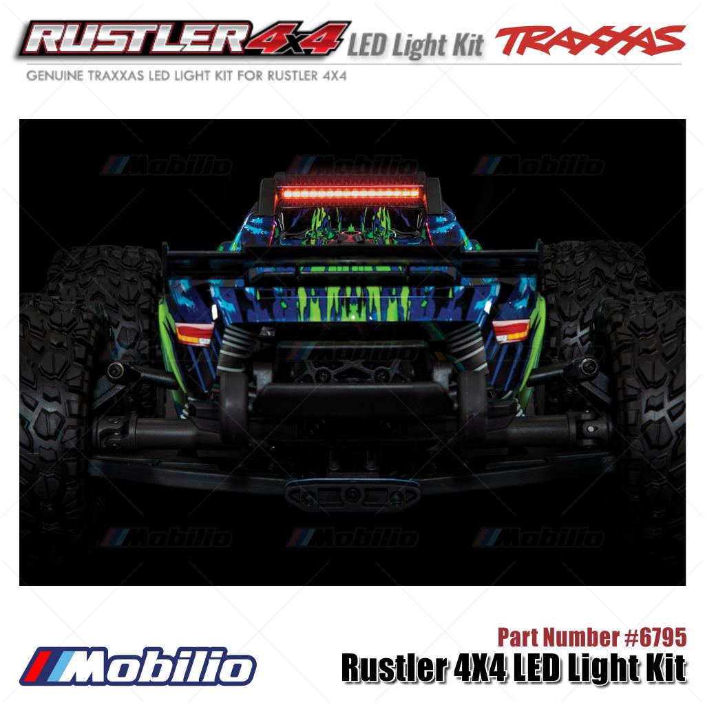 Traxxas Part #6795 LED Light Kit for Rustler 4X4 Efficient High-Intensity Lighting
