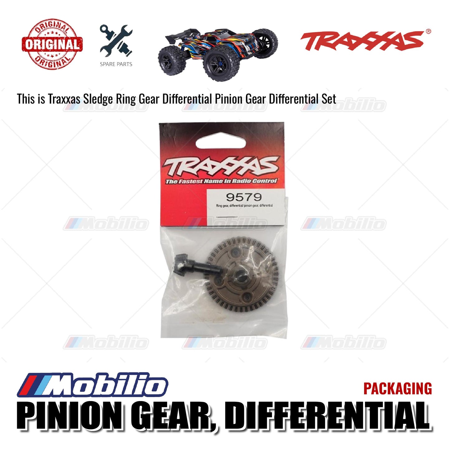 Traxxas Part #9579 Differential Ring and Pinion Gear for Front or Rear Differentials for RC Sledge