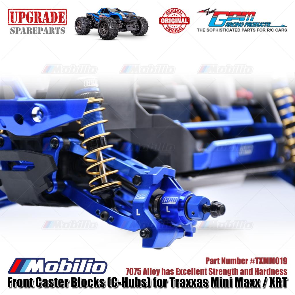 GPM Part #TXMM019 7075 Alloy Front Caster Blocks (C-Hubs) for RC Traxxas Mini Maxx / Mini XRT