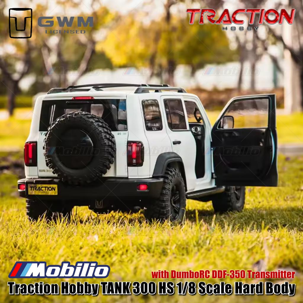 Traction Hobby TANK 300 HS 1/8 Skala Bodi Keras TANK300-HS RC Mobil Crawler Petualangan RTR Remote Control