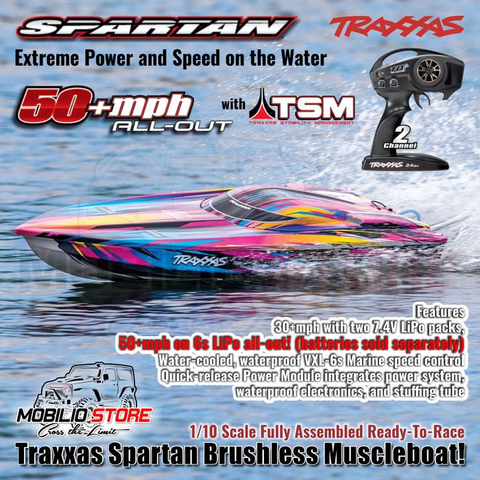 Traxxas Spartan Brushless Muscle Boat 1/10 Scale Fully Assembled RTR