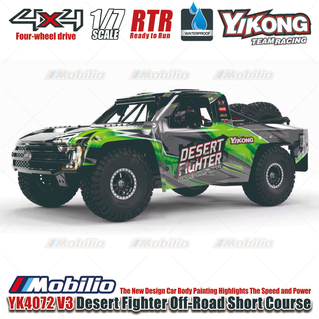 Yikong YK4072 V3 DF7 Desert Fighter 1:7 Scale Radio Control 4WD Off-Road Short Course