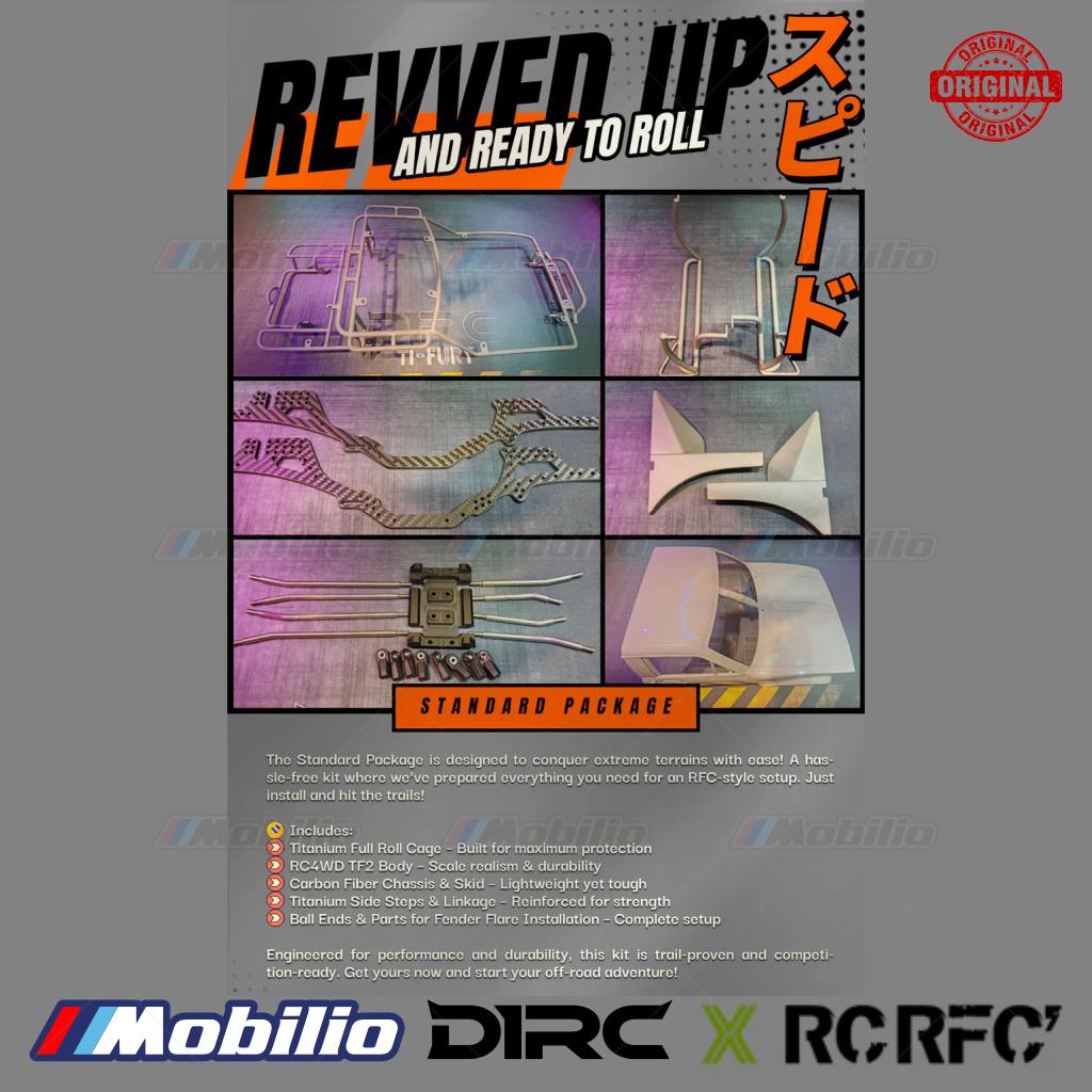 D1RC Ti-Fury Titanium RCRFC Competition Kit RC untuk Penggemar Off-Road Serius, Crawler Siap Kompetisi yang Dirancang