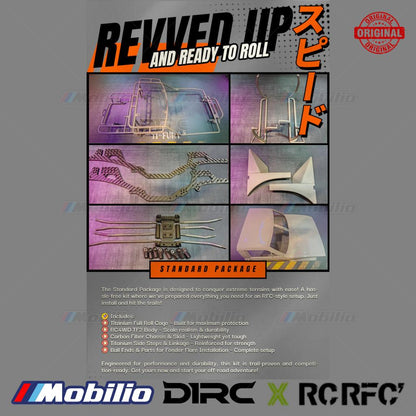 D1RC Ti-Fury Titanium RCRFC Competition Kit RC untuk Penggemar Off-Road Serius, Crawler Siap Kompetisi yang Dirancang