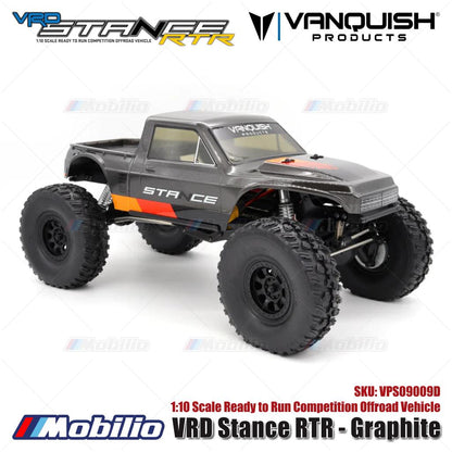 Vanquish Products VRD Stance RTR - Graphite VPS09009D & Progress Blue VPS09009C Kendaraan Offroad Kompetisi Siap Jalan Skala 1:10