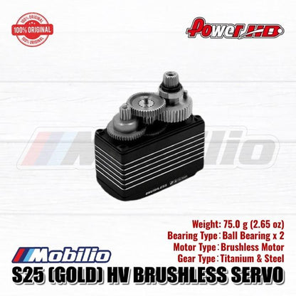 Power HD S25 Gold Servo High Voltage Brushless 30Kg 0.055Sec
