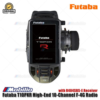 Futaba T10PXR High-End 10-Channel F-4G Radio Transmitter with R404SBS-E Receiver