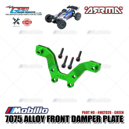 GPM Part #MGT028 Alloy Front Damper Plate Arrma 1/18 Typhon Grom Mega RC Buggy  Remote Control