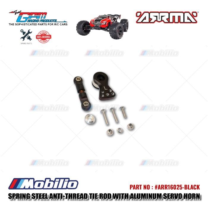 GPM Part #ARR16025 Spring Steel Anti-thread Tie Rod With Aluminum Servo Horn For 25T Spline Output Shaft Arrma 6S BLX Monster Truck