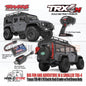 Traxxas 97054-1 TRX-4M 1/18 Mini Crawler Elektrik dengan Bodi Land Rover Defender Tanpa Klip