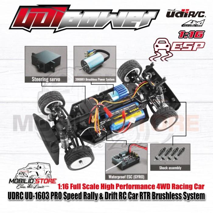 UDIR/C UD-1603 PRO Lancia Speed Rally & Drift RC RTR Brushless System