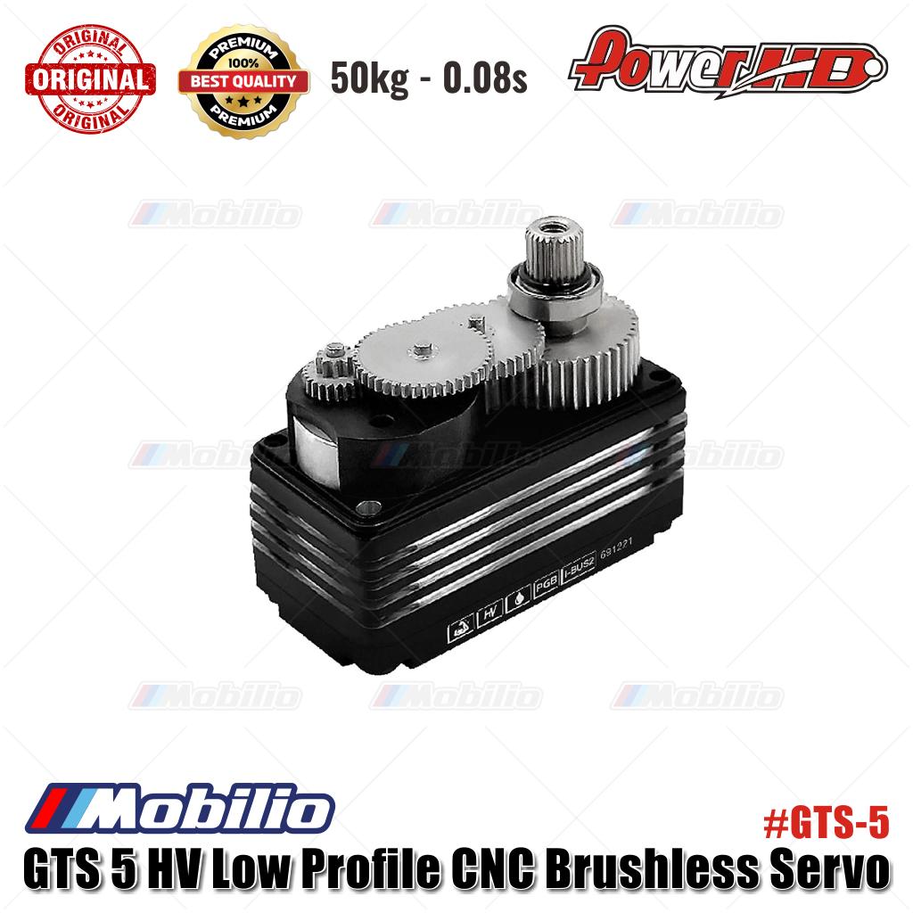 Power HD GTS 5 HV Low Profile Brushless Servo - 50kg - 0.08s #GTS-5