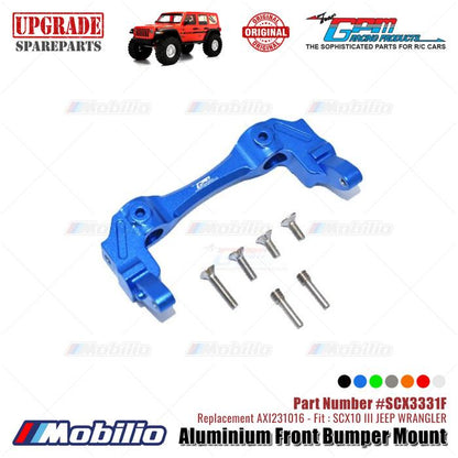 GPM Part #SCX3331F Aluminium Front Bumper Mount Upgrade Axial SCX10 III Jeep Wrangler AXI231016 Replacement