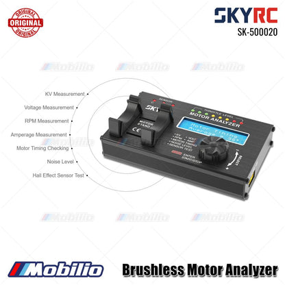 SKYRC #SK-500020 Penganalisis Motor Brushless Nilai KV RPM Arus Tarikan Waktu Motor