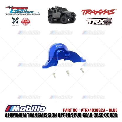 GPM Part #TRX4038GCA Aluminum Transmission Upper Spur Gear Case Cover Traxxas TRX-4 Trail Crawler