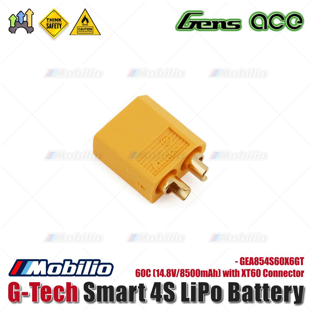 Baterai LiPo Gens Ace G-Tech Smart 4S 60C (14.8V/8500mAh) dengan Konektor XT60 - GEA85004S60X6