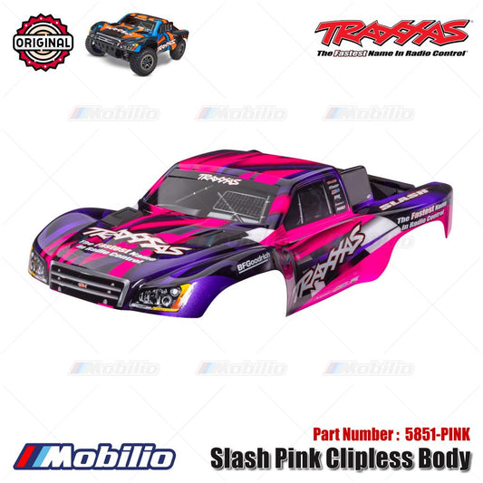 Traxxas Part #5851-PNK Slash Pink Clipless Body