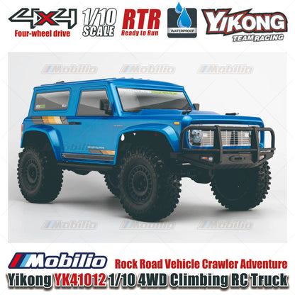 Yikong YK41012 1/10 4WD Climbing RC Truck Rock Road Vehicle Crawler Adventure
