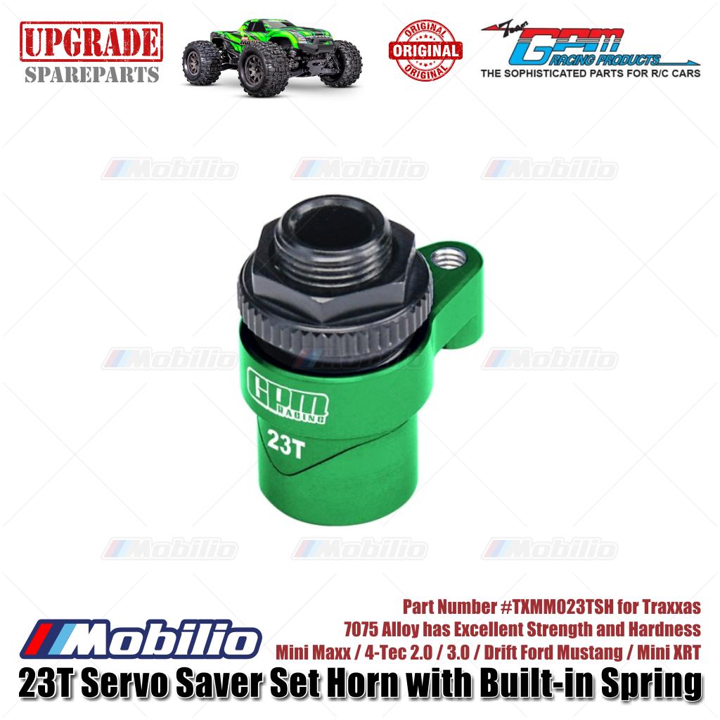 GPM Part #TXMM023TSH 7075 Alloy 23t Servo Saver Set Horn with Built-in Spring for Traxxas Mini Maxx / 4-tec 2.0 / 3.0 / Drift Ford Mustang / Mini XRT