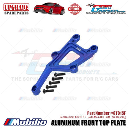 GPM Part #GT015F Aluminum Front Top Plate #8321 Traxxas 4-TEC Drift Ford Mustang
