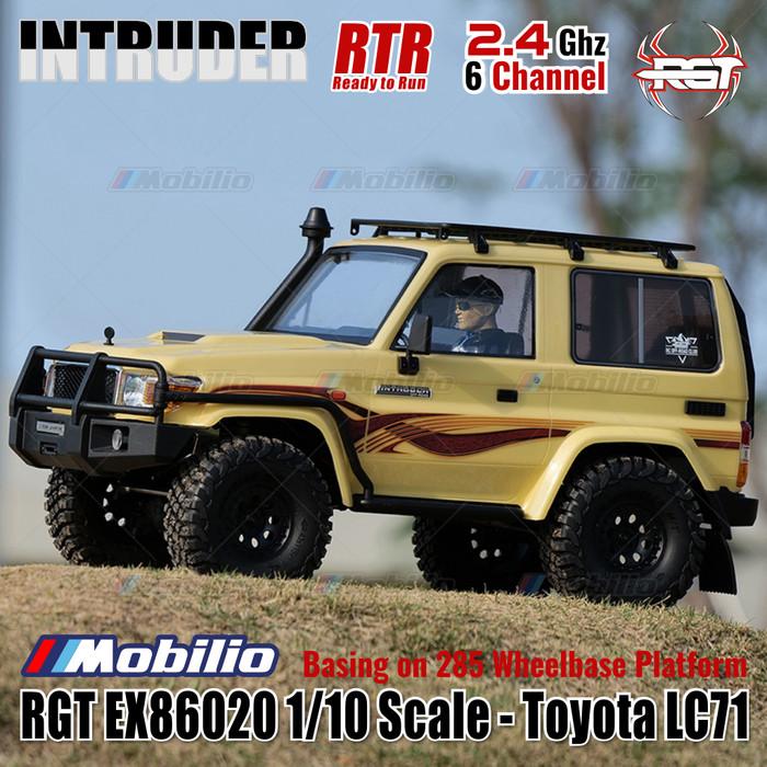 RGT EX86020 Intruder Toyota LC71 RTR Skala 1/10 2.4GHz 4WD RC Rock Crawler Petualangan 86020