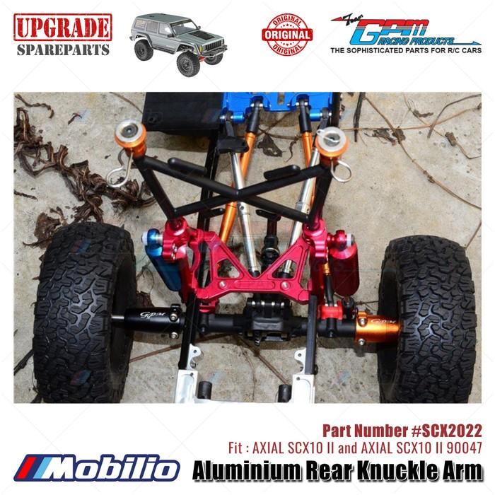 GPM Part #SCX2022 Aluminium Rear Knuckle Arm AX31383 RC Upgrade Axial SCX10 II Crawler Adventure  Remote Control Toy