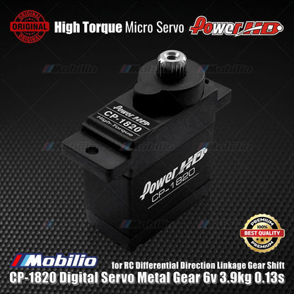 Power HD CP-1820 Digital Servo Metal Gear Micro Servo for RC Differential Direction Linkage Gear Shift