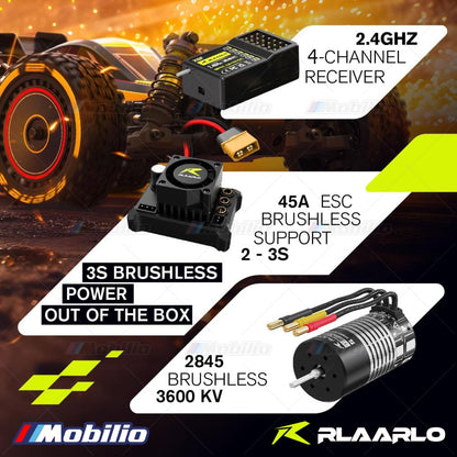 Rlaarlo X12S Buggy 1/12 Metal Brushless 4WD RTR 2.4GHz Mini High Speed ​​Remote Control