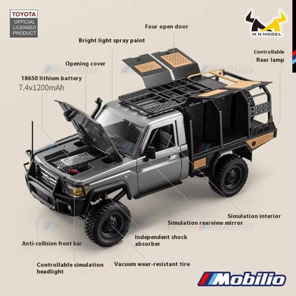 MN82S 1/12 Scale Electric 4WD Off-Road Crawler Toyota Land Cruiser LC79 Car Adventure  Remote Control