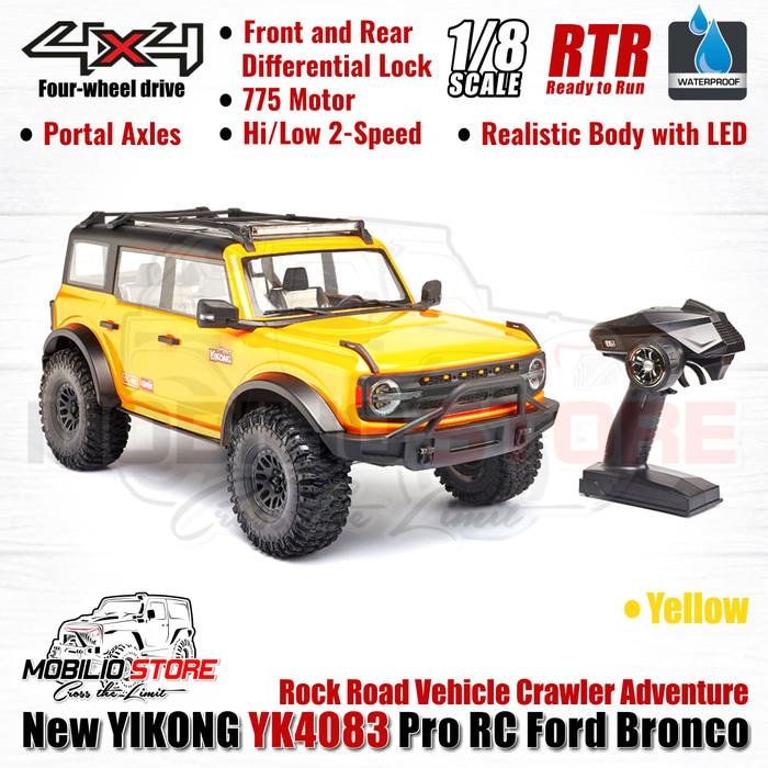 Yikong YK-4083 Ford Bronco 1/8 Scale RTR RC Rock Road Vehicle Crawler
