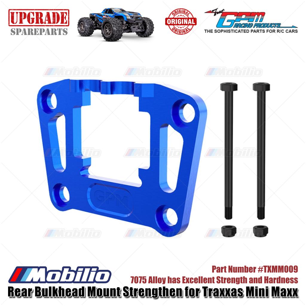 GPM Part #TXMM009 7075 Alloy Rear Bulkhead Mount Strengthen for RC Traxxas Mini Maxx