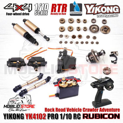 Yikong YK4102 Pro 1/10 RC Rock Road Vehicle Crawler Adventure RTR