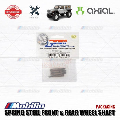 GPM Part #SCX3237S Spring Steel Front + Rear Wheel Shaft for Axial SCX10 III Jeep Wrangler - 4 Pcs