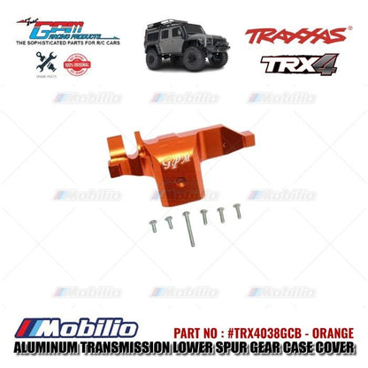 GPM Part #TRX4038GCB Aluminum Transmission Lower Spur Gear Case Cover Traxxas TRX-4 Trail Crawler