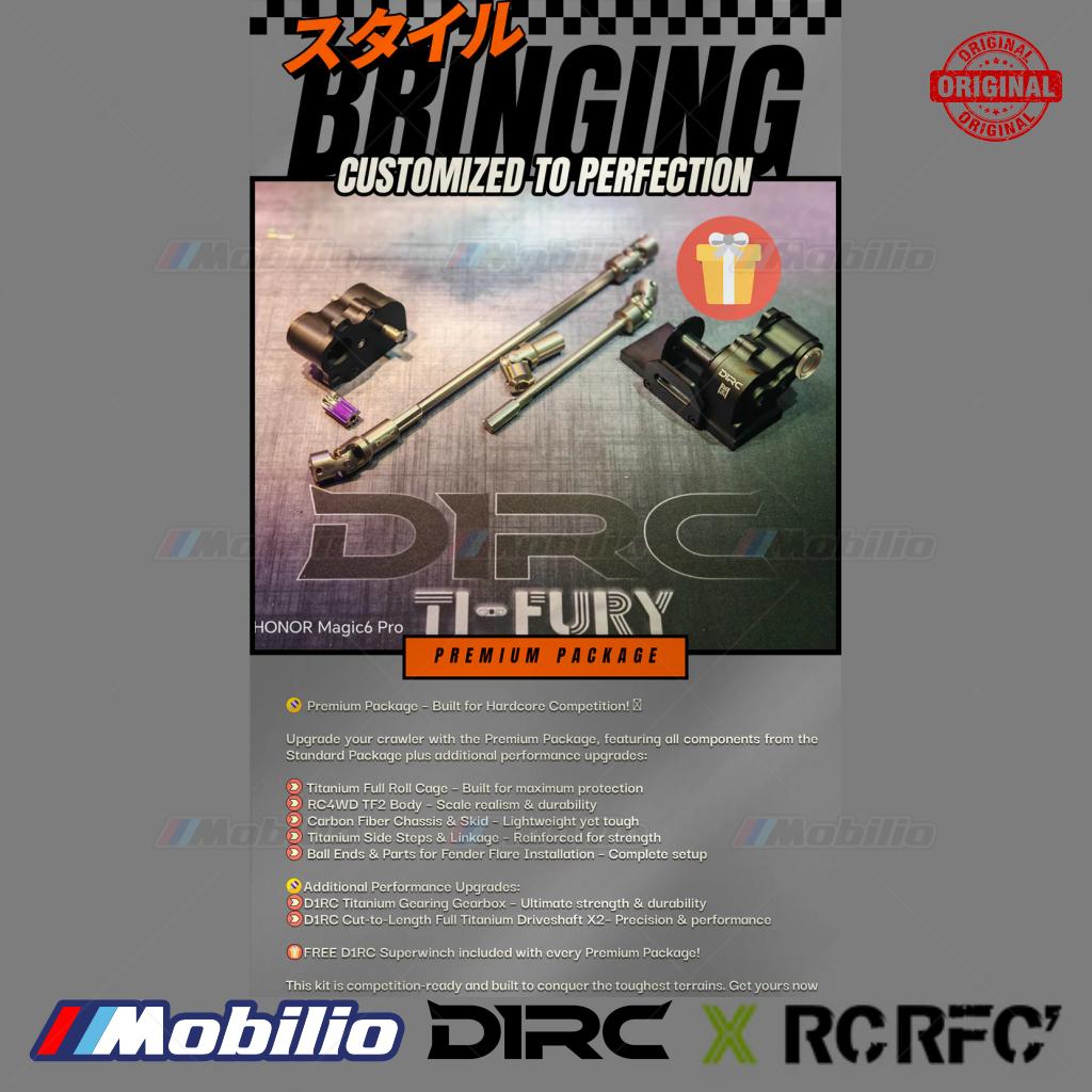 D1RC Ti-Fury Titanium RCRFC Competition Kit RC untuk Penggemar Off-Road Serius, Crawler Siap Kompetisi yang Dirancang
