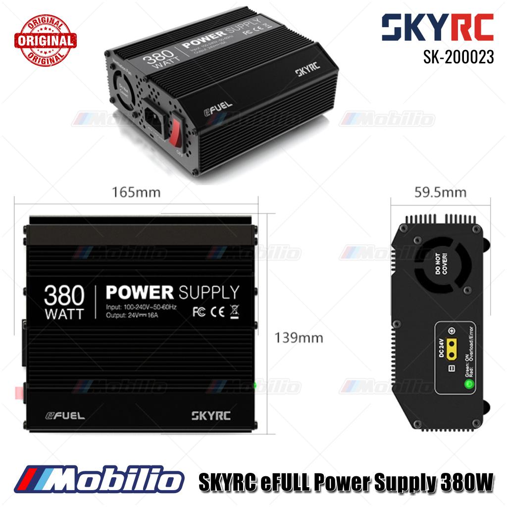 SKYRC #SK-200023 Catu Daya eFULL 380W 100-240V AC ke 24V DC untuk Pengisi Daya RC
