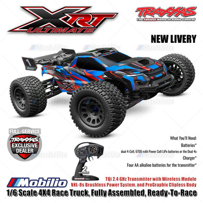 Traxxas 78097-4 XRT Ultimate 1/6 Extreme Race Truck 4WD 8S Brushless TQi TSM RTR RC Car Remote Control Clipless