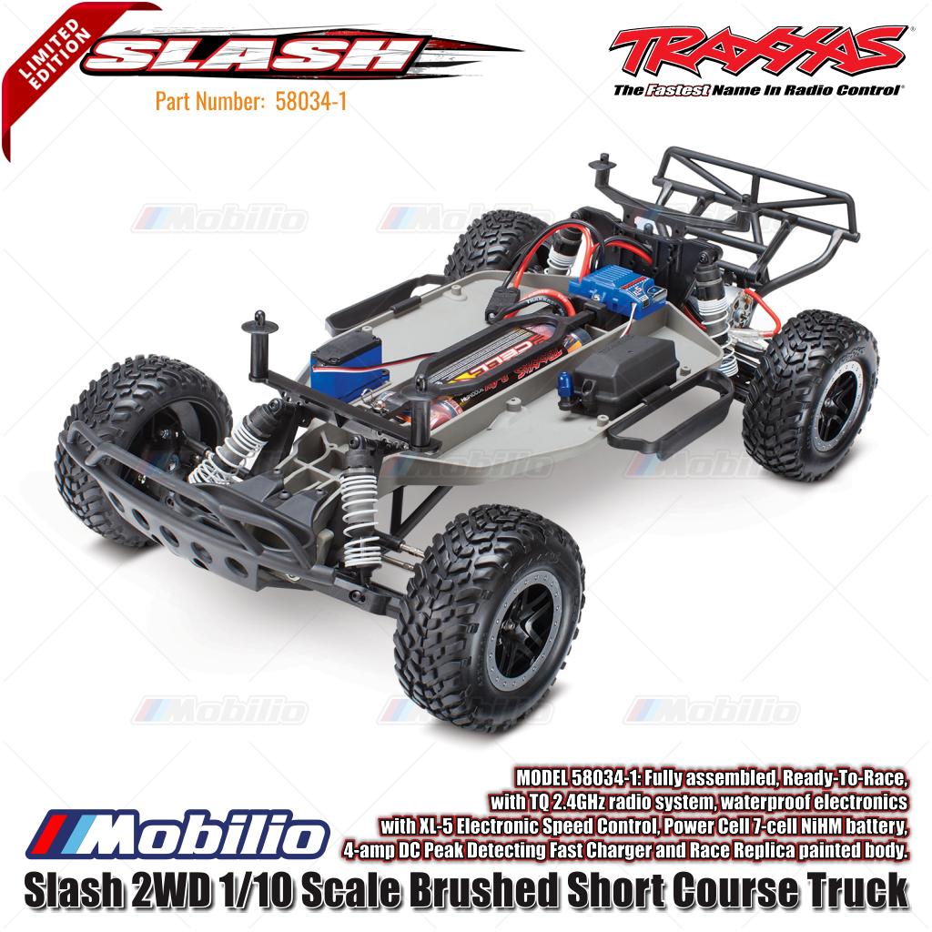 Traxxas 58034-1 Slash XL-5 2WD 1/10 Short Course Truck with TQ Radio 2.4GHz Includes Battery and Charger Limited Edition Orange Livery