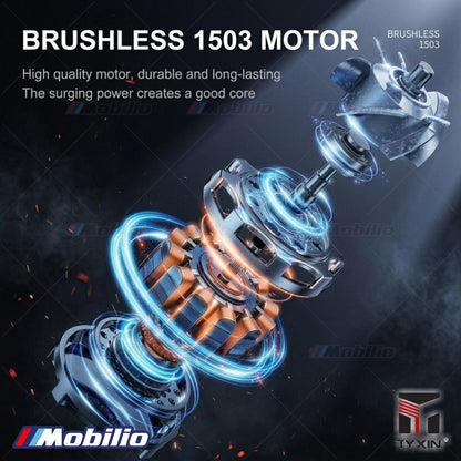 Perahu RC Penyelamat Berkecepatan Tinggi TX694 Brushless RTR 2.4GHz Skala Simulasi 1/34 Jet Vortex