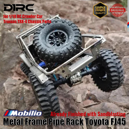 D1RC Upgrade Part Metal Frame Pipe Rack Toyota FJ45 with Sandblasting for 1/10 RC Crawler Car Traxxas TRX-4 Chassis Parts