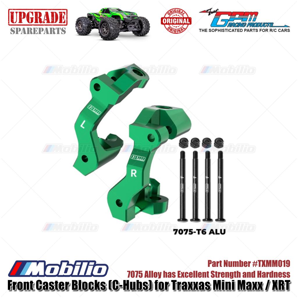 GPM Part #TXMM019 7075 Alloy Front Caster Blocks (C-Hubs) for RC Traxxas Mini Maxx / Mini XRT