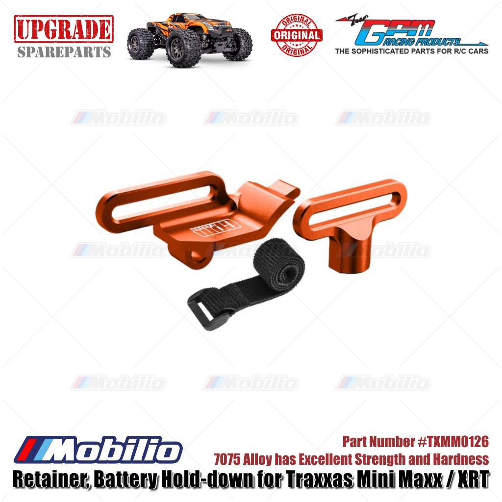 GPM Part #TXMM0126 7075 Alloy Retainer Battery Hold-down for RC Traxxas Mini Maxx / Mini XRT