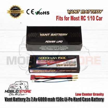 Baterai Hard Case Li-Po LCG Graphene Vant 2S 7.4V 6000 mAh 150C