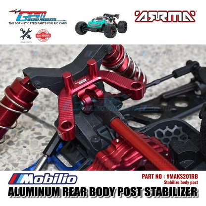 GPM Part #MAKS201RB Aluminum Rear Body Post Stabilizer Arrma Kraton 4X4 4S BLX Monster Truck