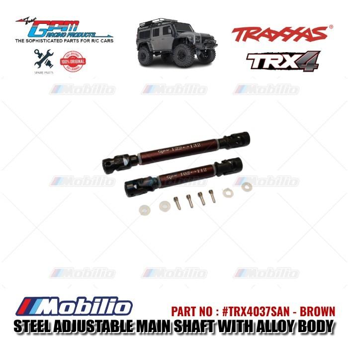 GPM Part #TRX4037SAN Steel Adjustable Main Shaft With Alloy Body Traxxas TRX-4 Trail Crawler
