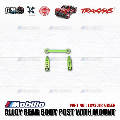 GPM Part #ERV201R Alloy Rear Body Post With Mount for TRAXXAS 1:16 Mini E-REVO / Slash - 3 Pcs